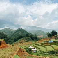 Trekked Along The Lush Terraced Fields