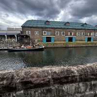 Fantastic scenery of Otaru canal 