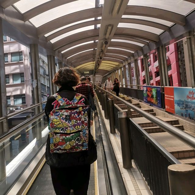 乘上開往春天的半山扶手電梯
