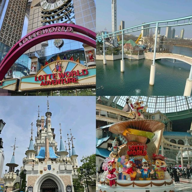 【首爾】LOTTE WORLD：超多設施，晚上有激光表演！🎢🎡🏰🎉