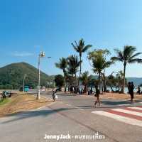 จุดชมวิวหาดเตยงาม วิวทะเลเห็นเกาะ สวยมาก #ชลบุรี