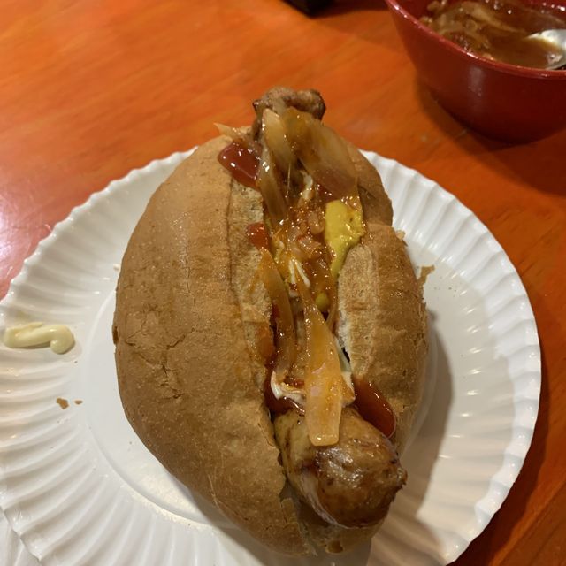 플라야 델 카르멘에서 먹는 핫도그
