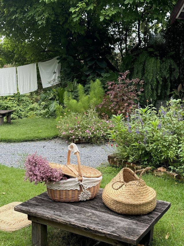 Nitan Cafe 🌳 Garden นิทานคาเฟ่ คาเฟ่ปทุม 🧺🧸🍃