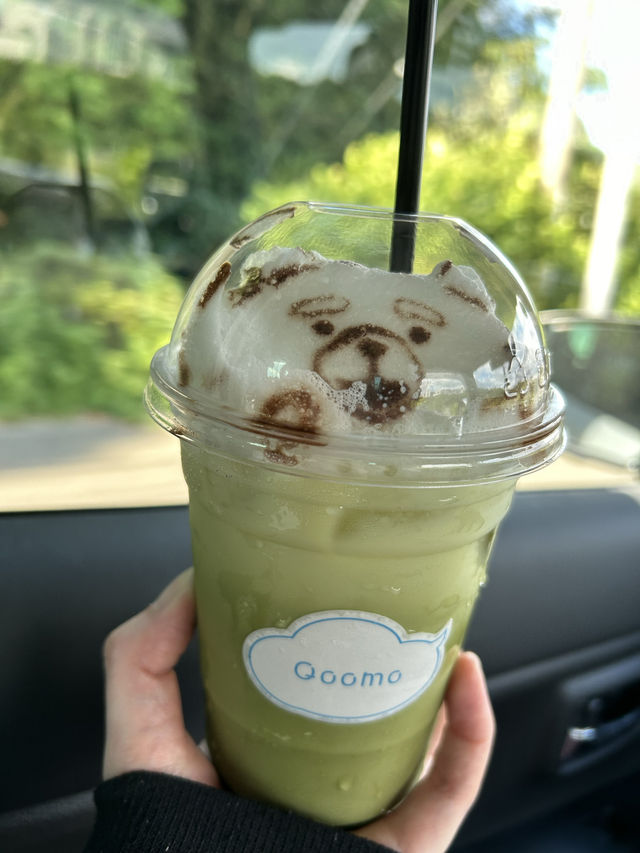 【糸島カフェ】リクエストで描いてくれる3Dラテアート☕️