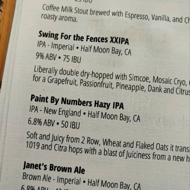 San Francisco Half Moon Bay brewer beer