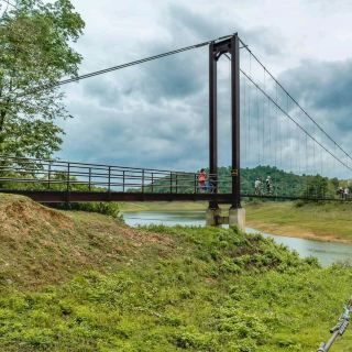 Cycling at Kaeng Krachan National Park.