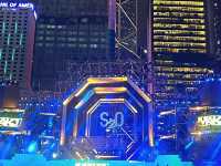 香港中環海濱長廊的S2O潑水音樂節