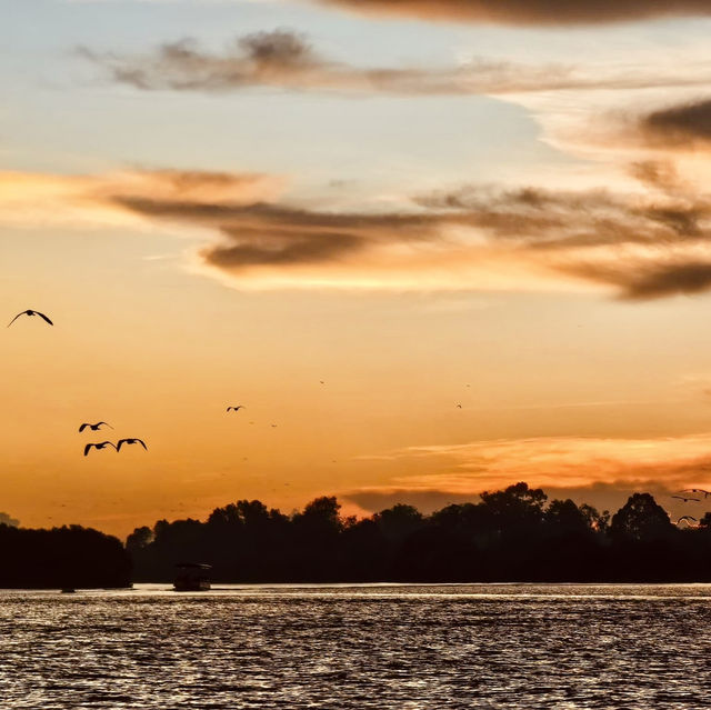 "Sunset Serenity: A Memorable Evening at Pulau Bangau"