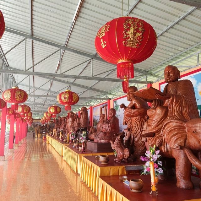 Temple with Teak Wood Deities 