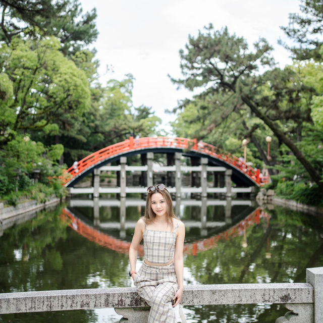 Sumiyoshi Shrine ศาลเจ้าเก่าแก่ ถ่ายรูปสวย