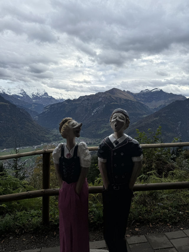 瑞士🇨🇭絕佳觀景台俯瞰Interlaken 兩大湖🩵日落美景