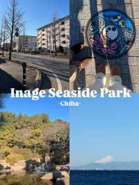 Inage seaside park มา park ที่เห็น FUJI🗻
