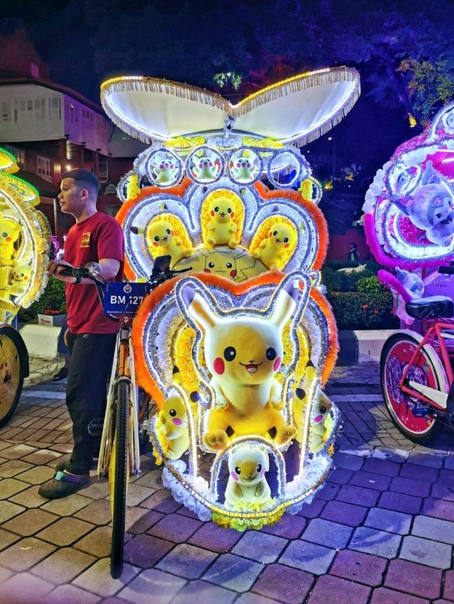 An amazing Trishaw Rides in Melaka City Centre