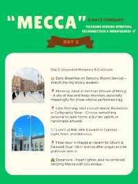 Mecca itinerary 