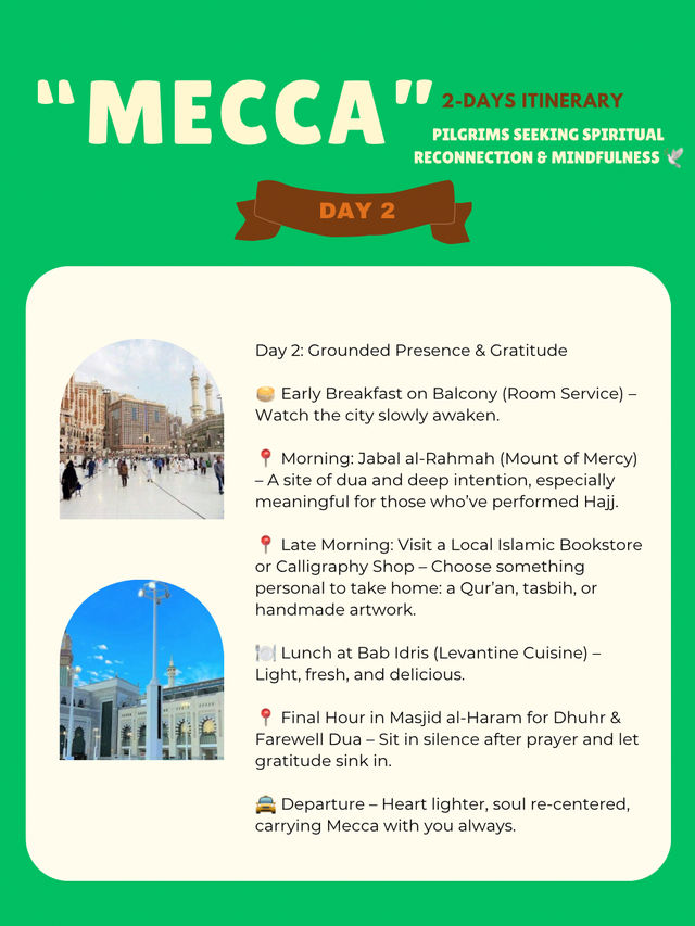 Mecca itinerary 