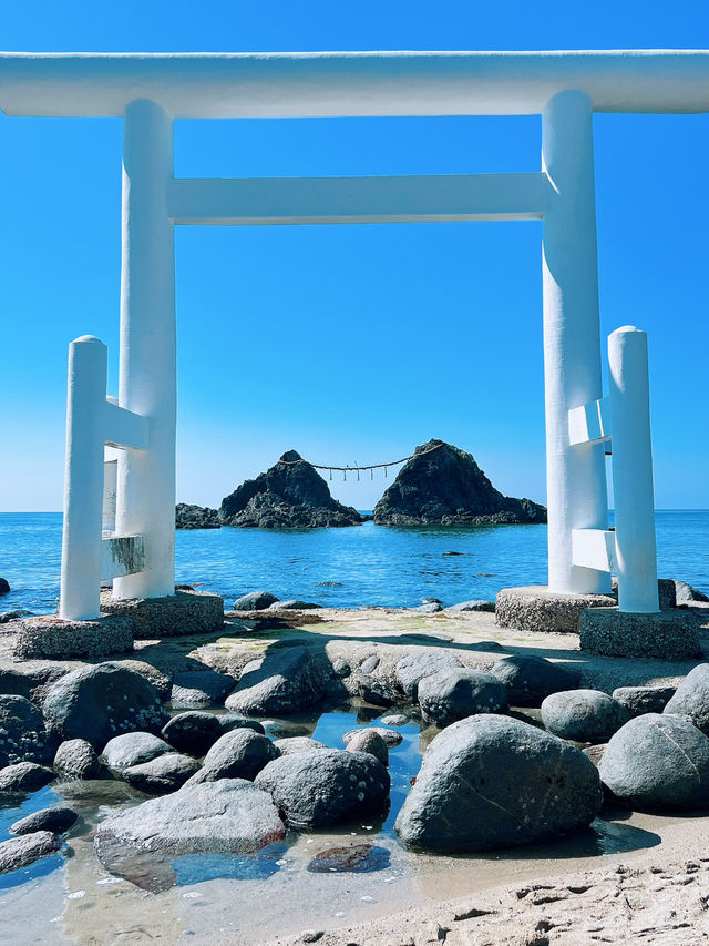 🌊【福岡隱藏版打卡景點】約會首選：夫妻岩鳥居❤️⛩️