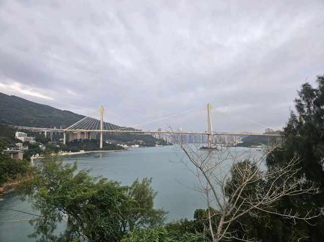 欣賞青馬大橋夕陽無限好