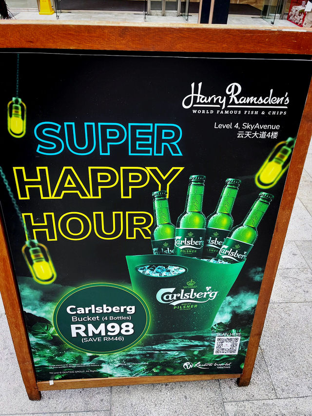A British Bite Above the Clouds at Harry Ramsden, Genting