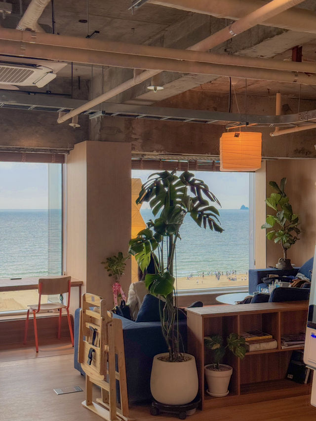 해운대 바다가 한눈에 보이는 오션뷰 카페, 워킹홀리데이 