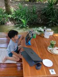 ร้าน story cafe ร้านกาแฟในสวนมะพร้าว