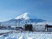  🏔️富士山：雪中絕美倒影的冬日靜謐