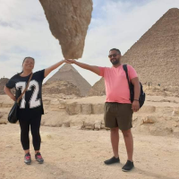 Honeymoon at the pyramids 🤵🏽‍♂️👰🏼‍♀️❤️