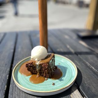 A must-try dessert in Cartmel, a small town in the Lake District, England