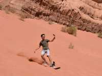 Sandboarding Adrenaline in Wadi Rum