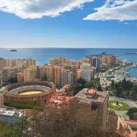 Birds eye view of Malaga