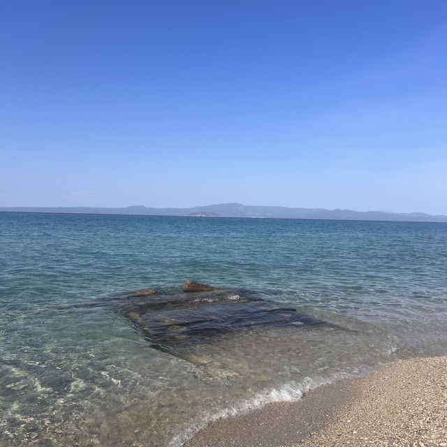 Crystal clear waters in Halkadiki