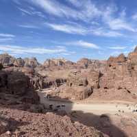 Hiking in the hills of Petra
