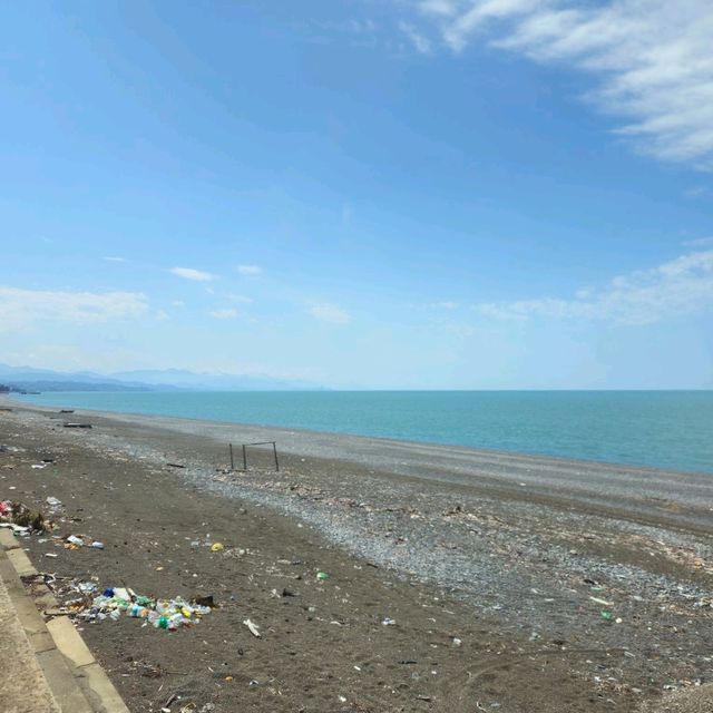 Relaxing on Kobuleti Beach, Georgia 🏖️🌊