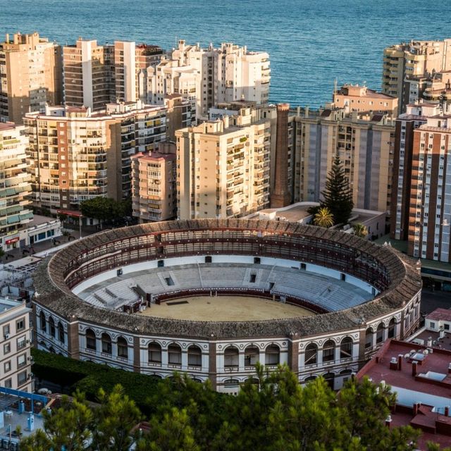 The buildings of Malaga