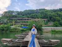 萬安浮橋,浦城現存三座浮橋之一(另兩座觀前浮橋、水南浮橋)