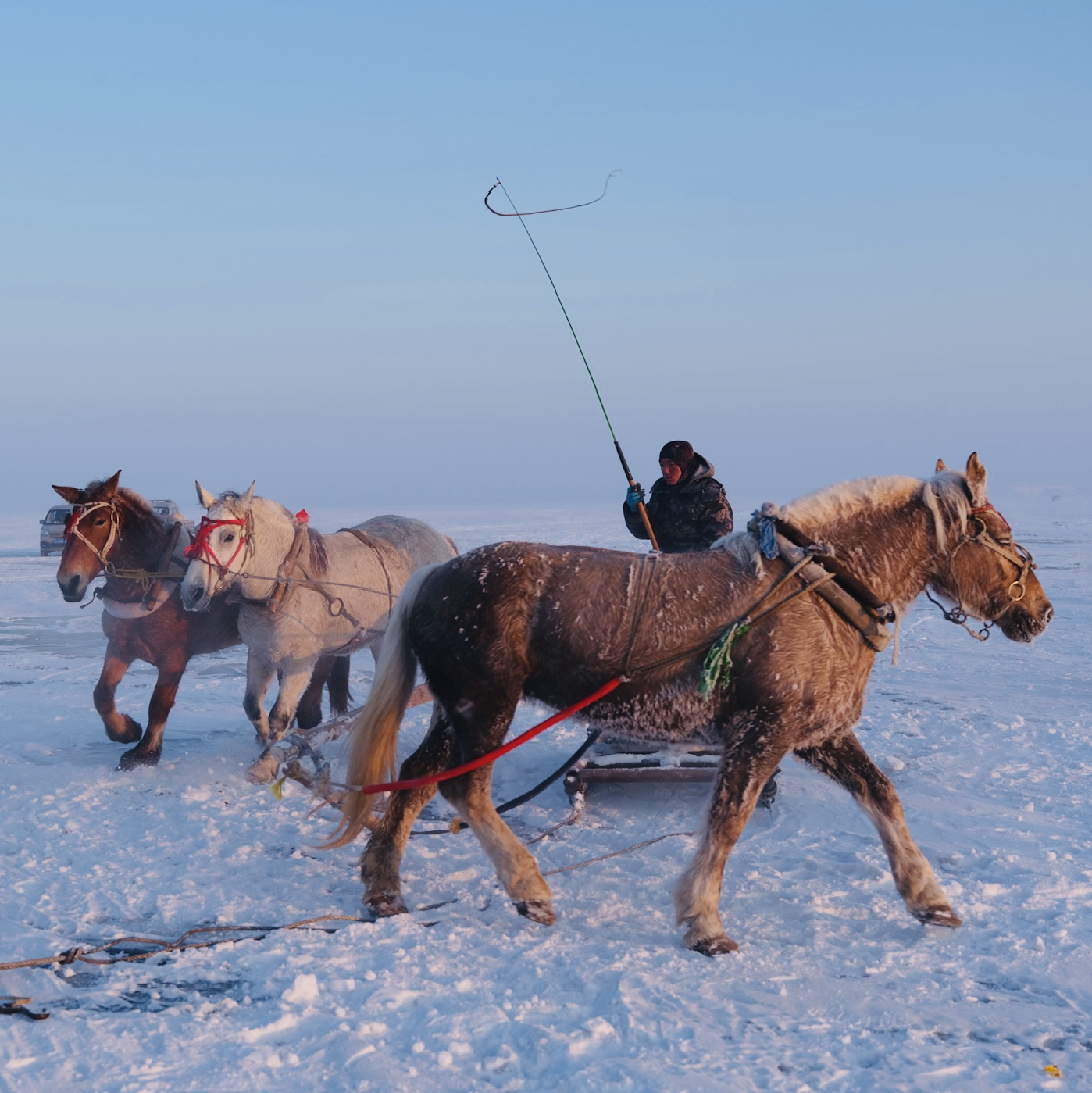 Winter fishing in Chagan Lake~ North Lake