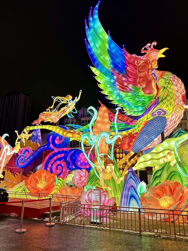 這真的在鄭州沉浸式夜遊彩燈主題樂園