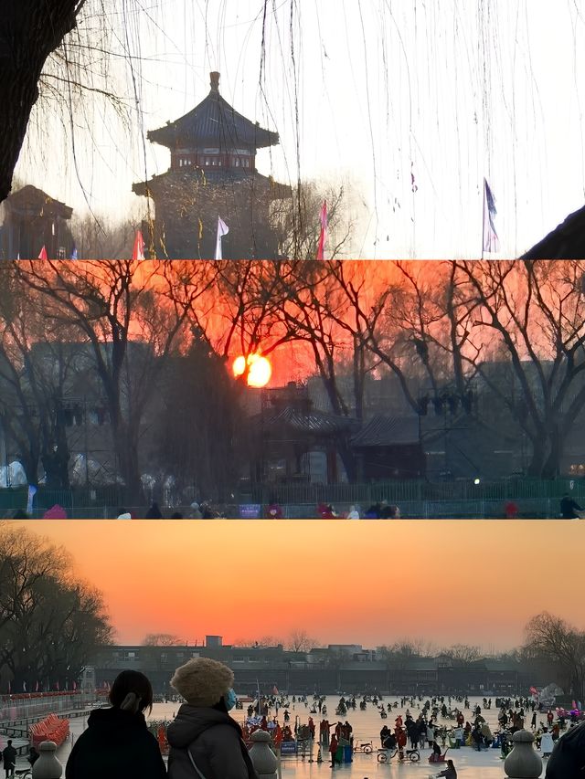 冰舞夕陽下，什刹海冰場：冬日限定的浪漫之選！