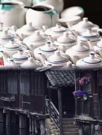 "煙雨長廊×藍印花布｜這才是課本裡的真江南"