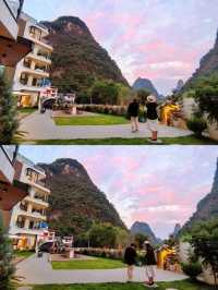 遇山鄉舍|在晚霞裡把陽朔的浪漫看到盡興