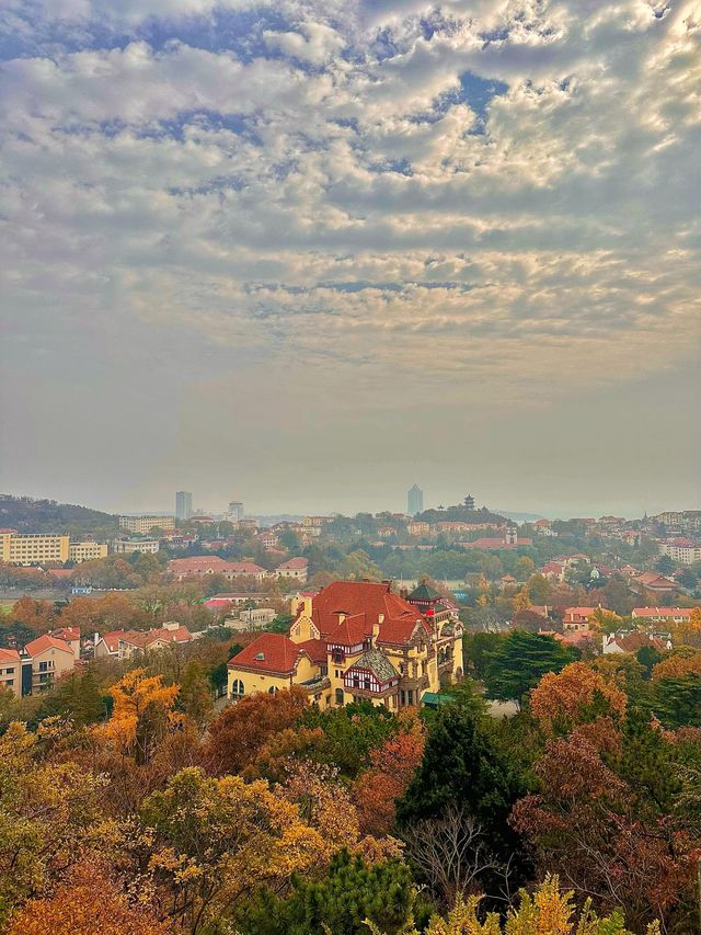 銀杏季現代古建同框