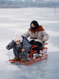 冬天帶娃來寧夏的都是勇士