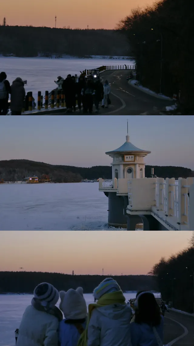 在淨月潭遇到我們的Blue Hour