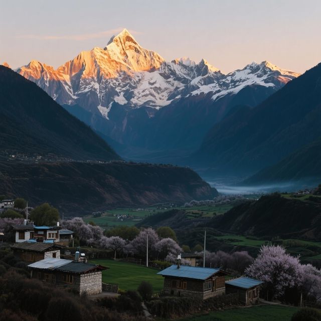 西藏南迦巴瓦峰日照金山，此生必看的人間奇蹟
