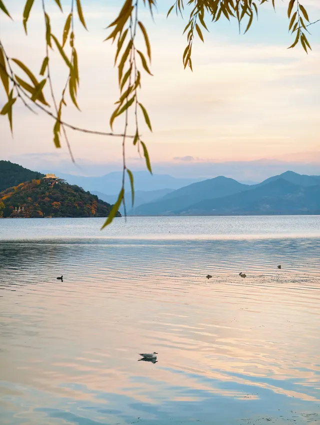 我在瀘沽湖收集了一整個日落劇場的浪漫