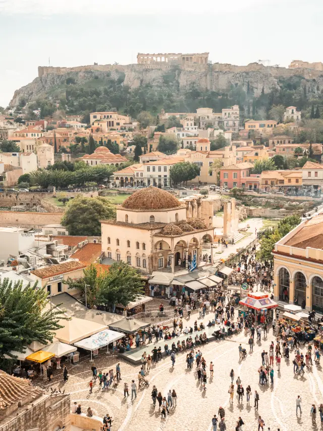 Winter in Athens, where 20-degree sunshine is as gentle as millennia-old stones