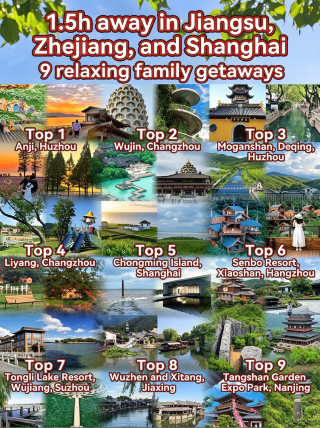 Short trips with kids in Jiangsu, Zhejiang, and Shanghai | 9 low-effort, laid-back destinations within a 1.5-hour drive