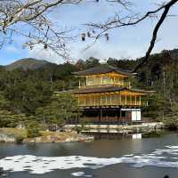 Buddhist temple in Kyoto covered in gold leaf