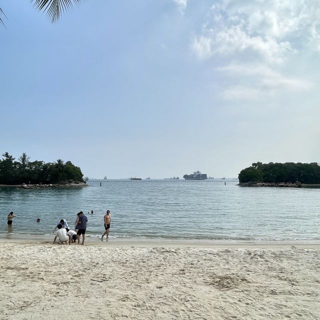 聖淘沙海灘-風景優美，令人有度假感覺
