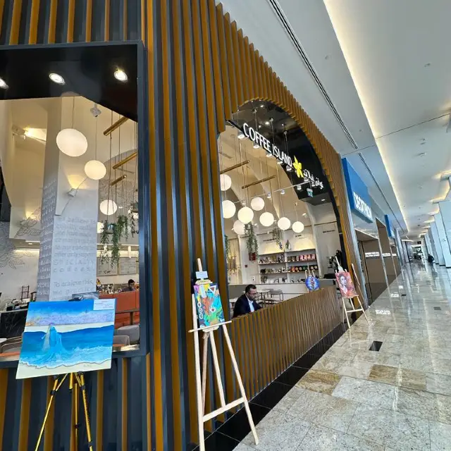 speciality coffee brewed fresh,art on display