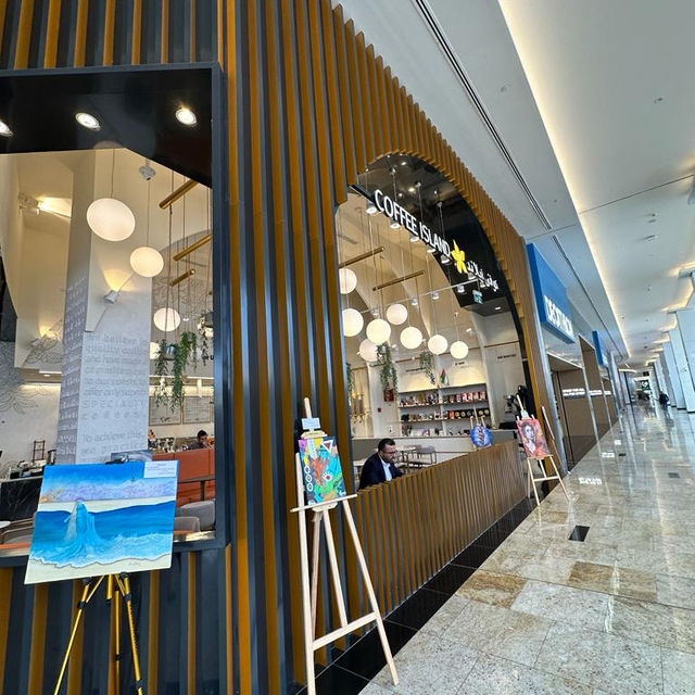 speciality coffee brewed fresh,art on display